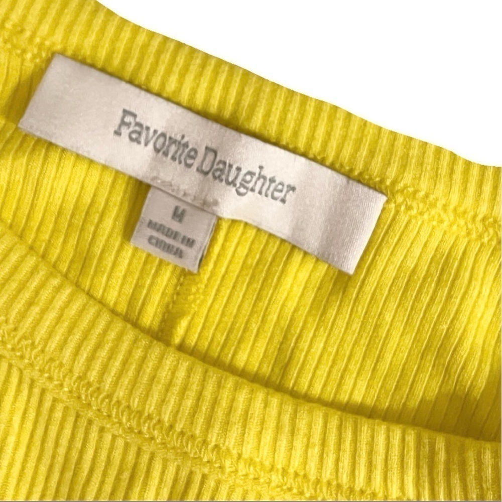 Favorite Daughter Yellow Ribbed Top - Picture 2 of 3